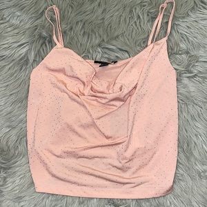 Forever 21 Blush Knit Cami Top, size L